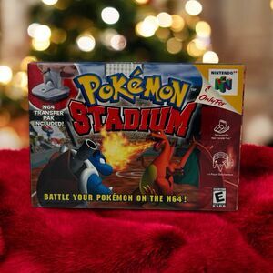 Pokemon Stadium • Nintendo 64 N64 • 100% Complete CIB, Box, Manual, Transfer Pak